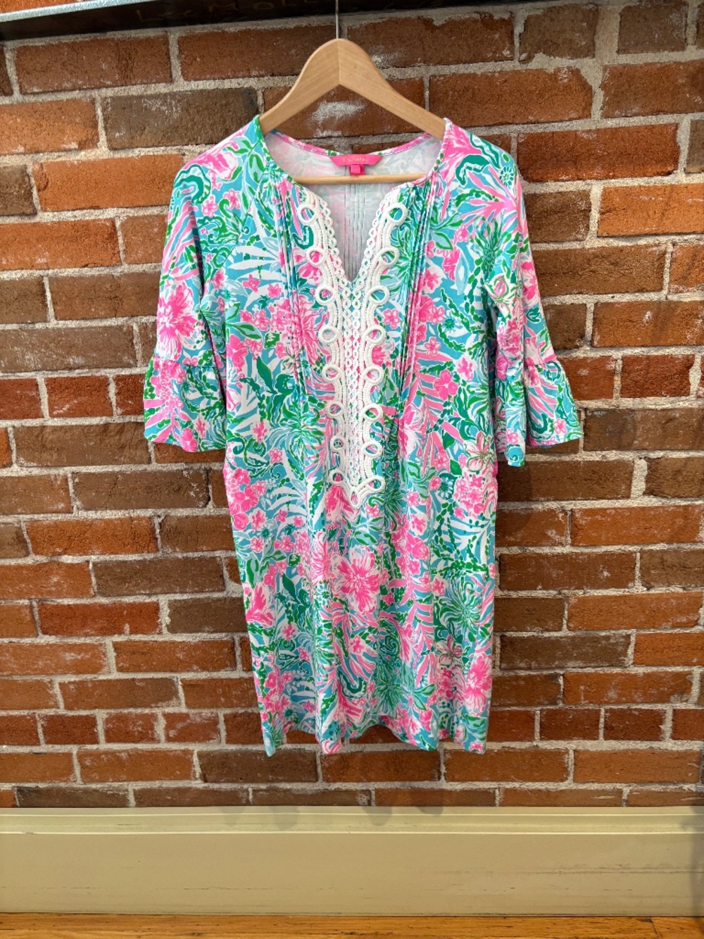 Lilly Pulitzer “Krysta” Multicolor Floral Tunic Dress Size S